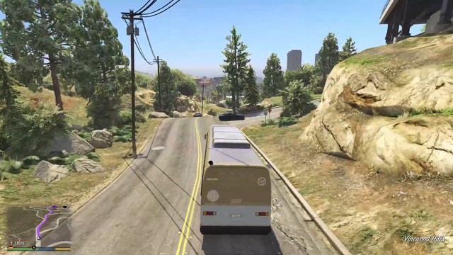 Just Driving #136 - Bus: Sandy Shores to Downtown Los Santos | GTA V смотреть онлайн