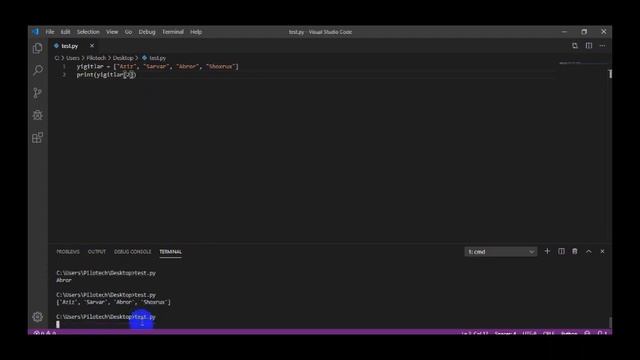 Python. 7-dars. Listllar смотреть онлайн