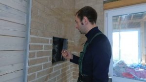 Печь на даче. Термостойкая затирка и расшивка швов, колеровка затирки.