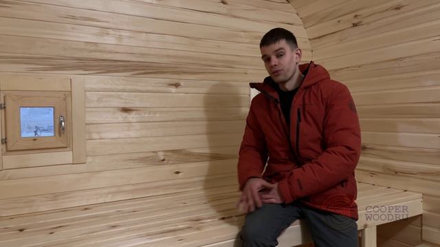 Баня-бочка зимой. Обзор 6-метровой квадро-бани для клиента из Мурома смотреть онлайн