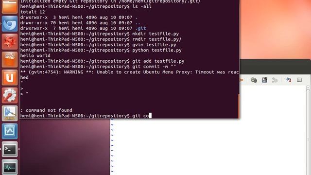 Git create repository and add a few commits. смотреть онлайн