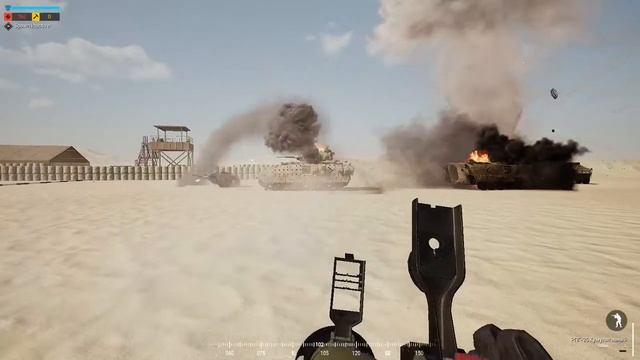 SQUAD Взрыв БК у бредли с двух выстрело РПГ26, и вывод турели у страйкера смотреть онлайн