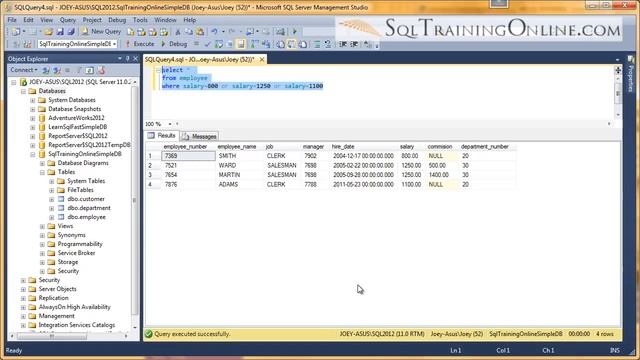 SQL Between - SQL Training Online - Quick Tips Ep4 смотреть онлайн