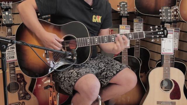 GAK ACOUSTIC : Gibson Custom Shop Limited 1930's Advanced Jumbo in Vintage Sunburst смотреть онлайн