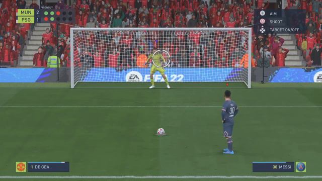 Manchester United vs PSG penalty shoot out Fifa 22 смотреть онлайн