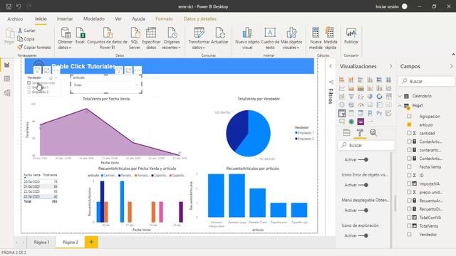 ? Power BI: Cómo utilizar filtros y segmentadores - Curso Power BI 007 | #DobleClickTutoriales смотреть онлайн