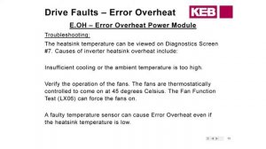 KEB F5 Elevator Drive Training: Troubleshooting Errors (Part 5)