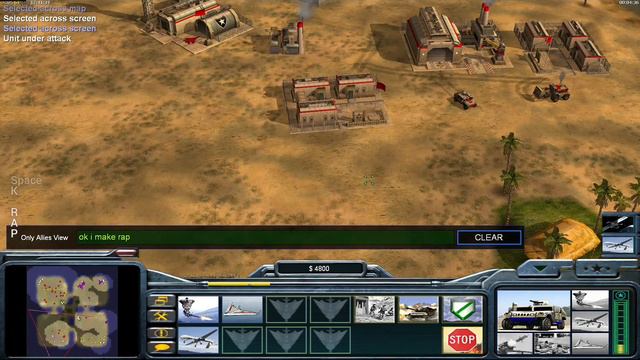 Tournament Island 2v2 - Air Force General - No Rules | C&C Generals Zero Hour | No Commentary смотреть онлайн