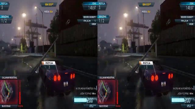 Need for Speed Most Wanted (Red Shift - race) stereoscopic 3D 720p60 HSBS смотреть онлайн