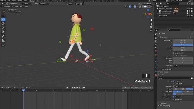 Blender - Make Joke of project in Hindi I Character Animation Walk Cycle Part -16 смотреть онлайн