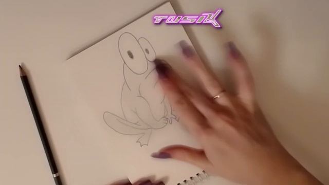 Легкие 3D рисунки (лягушка) смотреть онлайн