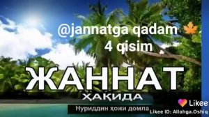 Жаннат хакида 4 кисим