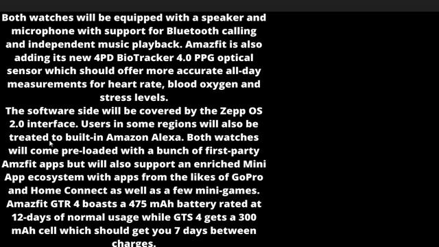 Amazfit GTR 4 and GTS 4 Launch Date Price in Pakistan & India | Amazfit GTR 4 and GTS 4 First Look смотреть онлайн