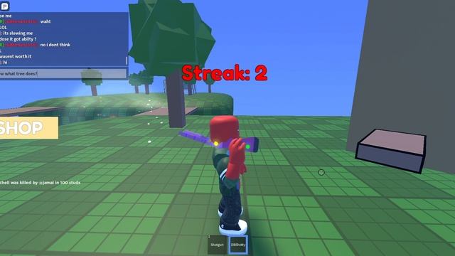 Getting Thanos Skin on Shoot People Off a Map Simulator [Roblox] смотреть онлайн
