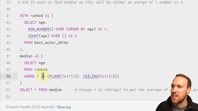 SQL Statistics: Calculate Mean, Median & Mode | Central Tendency смотреть онлайн