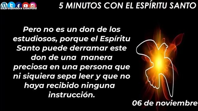 los 5 minutos con el Espíritu Santo 06 de noviembre смотреть онлайн