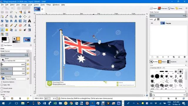 GIMP clone tool - common error смотреть онлайн