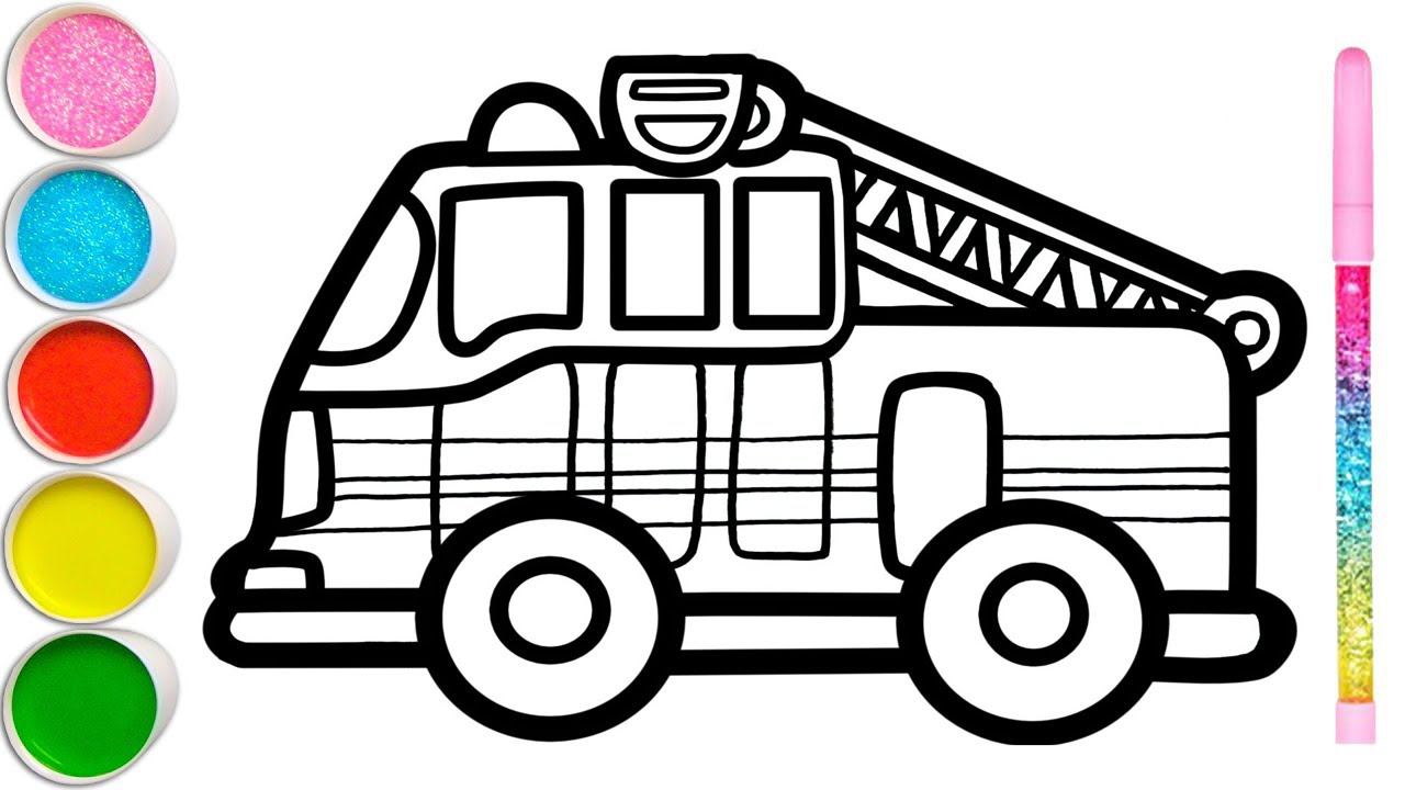 How to draw a unicorn, a fire truck, a house, sweets for children смотреть онлайн