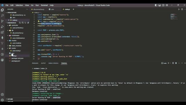 Deprecation Warning: Mongoose: the `strictQuery` Error SOLVED in NodeJS смотреть онлайн