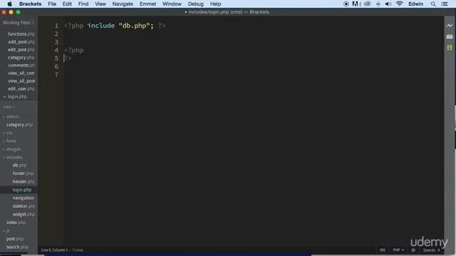 2 Making the login page - CMS LOGIN - PHP COURSE CMS PROJECT смотреть онлайн