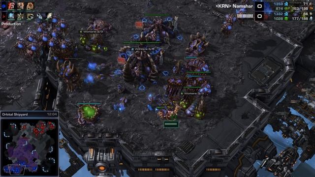 StarCraft 2 -- LOTV -- Frisk (P) v Namshar (Z) on Orbital Shipyard смотреть онлайн