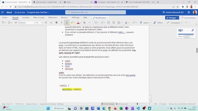 Cours N°3 : langage css et scss(sass) смотреть онлайн