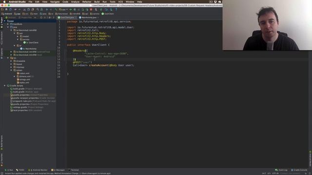 Retrofit Tutorial — Custom Request Headers смотреть онлайн