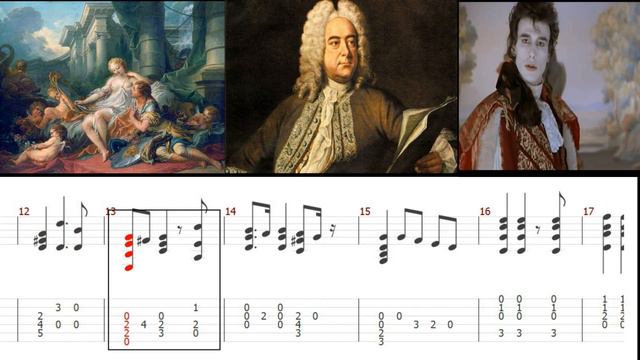 For easy guitar. G. F. Handel - Aria (+Tabs) смотреть онлайн