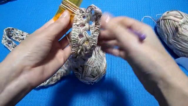 МК. Снуд на линейке. "Перуанское" вязание. 2-часть смотреть онлайн