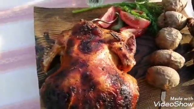 Готовим в тандыре. Оооочень сочная и ароматная курица целиком. смотреть онлайн