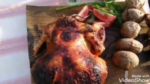 Готовим в тандыре. Оооочень сочная и ароматная курица целиком.