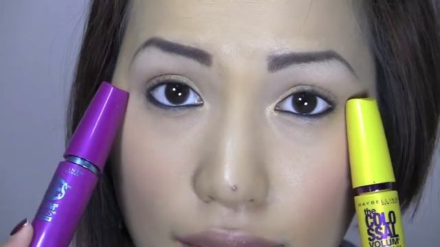 Maybelline Colossal Vs. Maybelline The Falsies (Waterproof Mascara Review & Demo)