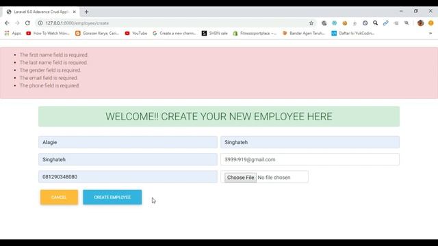 Laravel 6 Tutorial : C.R.U.D Operation with Image upload & Pagination from Scratch #1 Source code смотреть онлайн