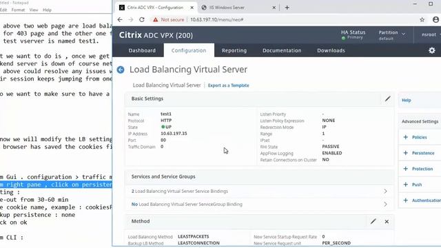 How do I setup cookie based persistence on NetScaler Citrix ADC смотреть онлайн