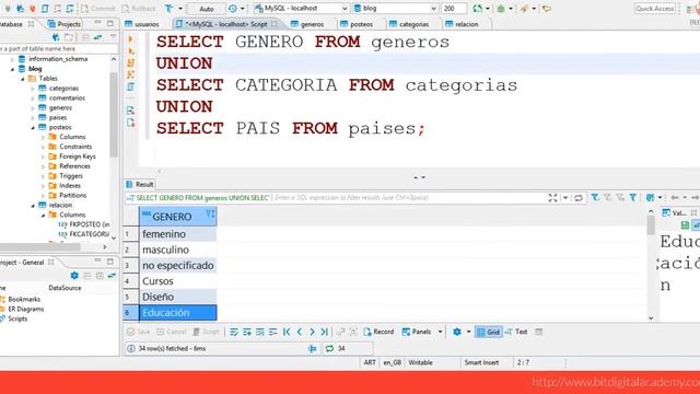 Curso BackEnd U2·36 - Unión de tablas usando UNION - MySQL смотреть онлайн