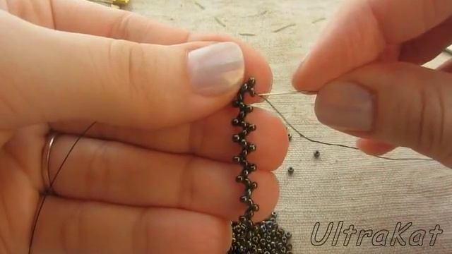 Бисероплетение: урок 2 (часть 1) плетем цепочку - змейка смотреть онлайн