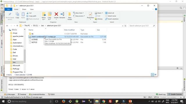 Selenium WebDriver Setup in Android Studio смотреть онлайн