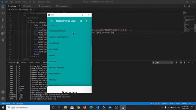 Covid19 Data Tracker App || Python Programming|| Kivy and KivyMD смотреть онлайн