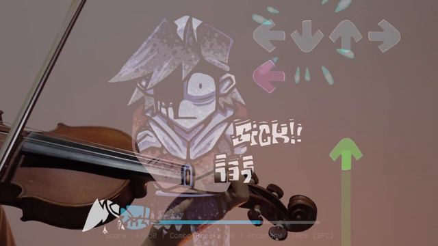 Friday Night Funkin' Mount Silver Over Lost Silver Mod - Monochrome (Remix) - Violin Cover