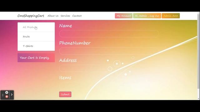 DgPad BootCamp Project "Cms ShoppingCart" смотреть онлайн