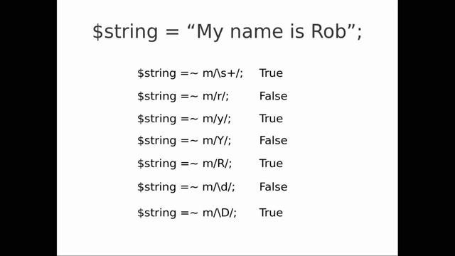 Perl part 4: Regular Expressions смотреть онлайн