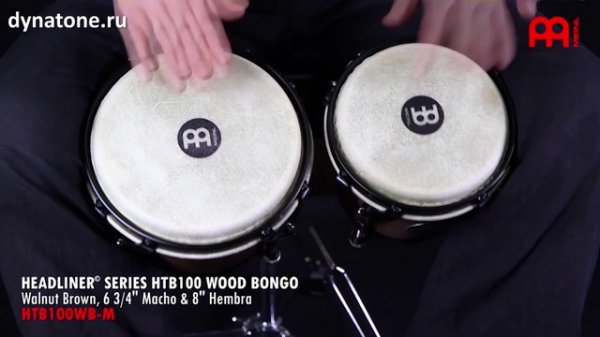 Бонги MEINL HTB100WB M | Демонстрация звучания. Как играть на бонгах.