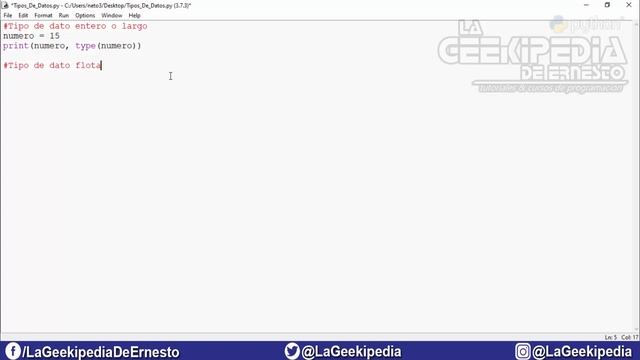 Curso Python 3 desde cero #8 | Tipos de datos en Python смотреть онлайн