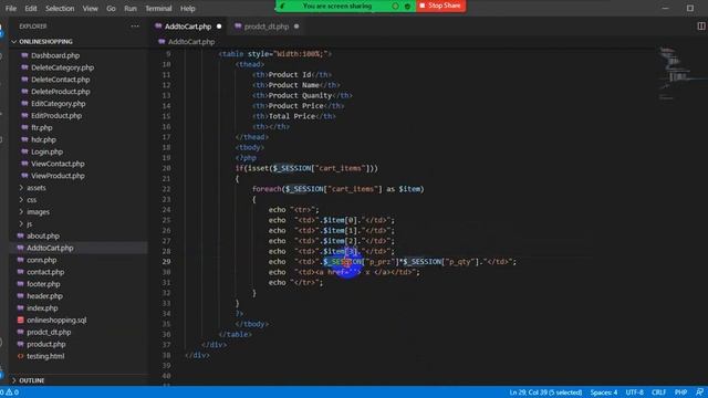 PHP Add to Cart Part iii смотреть онлайн