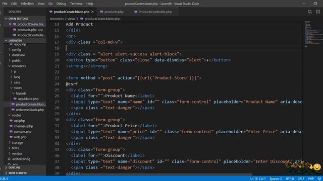 Laravel form validation and Store Form data into MySQLi Database (part 4 ) смотреть онлайн
