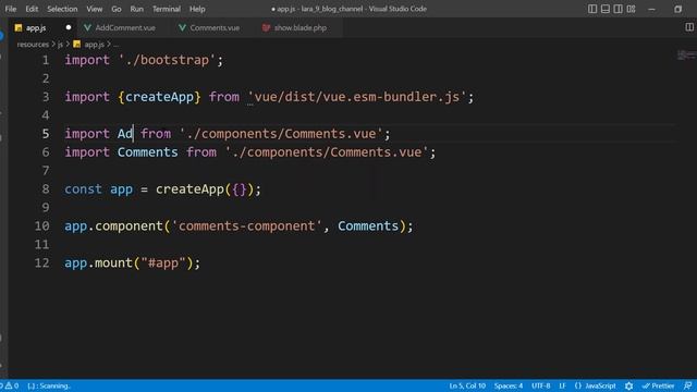 Blog ب Laravel 9 and Vue js 3 Composition API -17- (Add & Fetch Comments Part 1) | Moroccan Darija смотреть онлайн