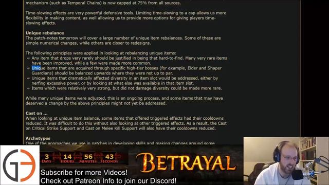 Betrayal Dev Manifesto [Stat Sticks] And [Unique Balancing] And [Design Choices]