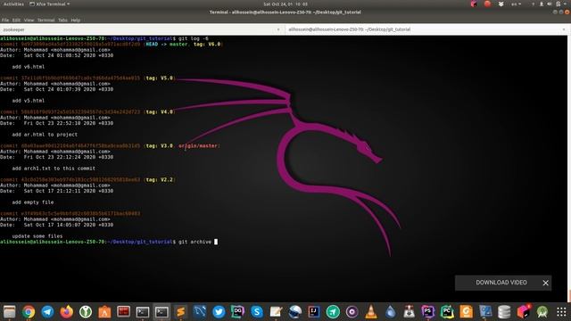34 - آموزش دستور git archive смотреть онлайн
