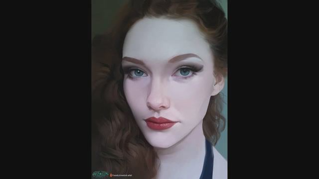 Art Red-haired Girl - #speedpainting  [#draw #digitalart  #art #photoshop]