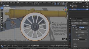 Пушка 18век - урок 2 (начало) в Blender 3d